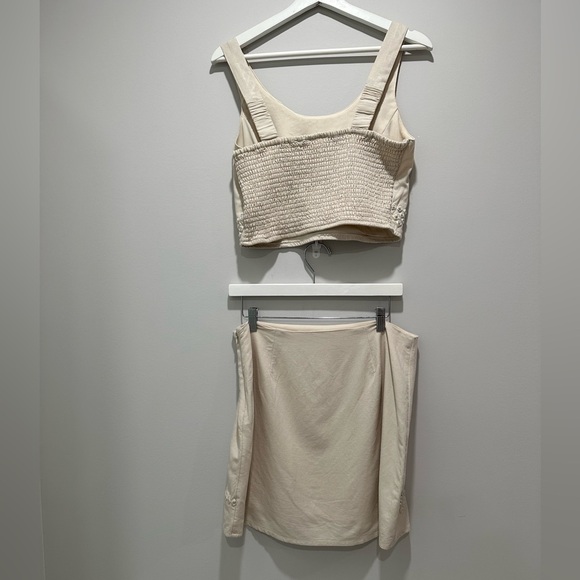 NEW Midnight Sky Beige 2-Piece Skirt Set Size L NWOT - Picture 2 of 3